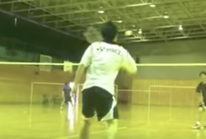 川前選手の球さわり